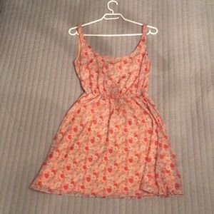 Pretty Floral Strappy Mini Dress